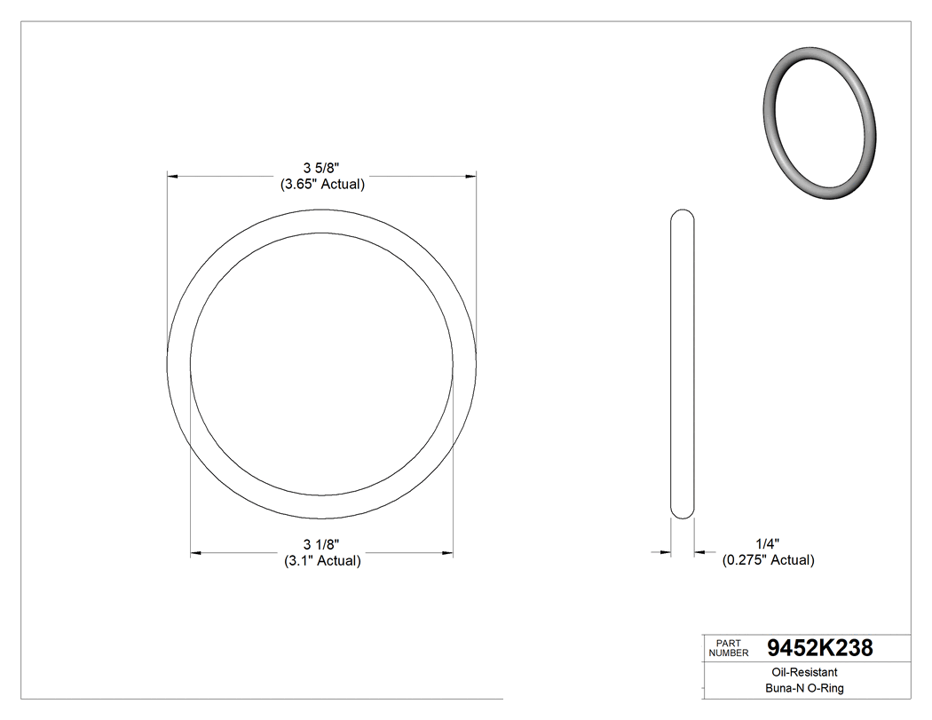 Technical drawing - 9452K238